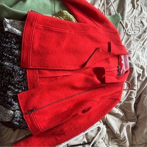 Tahari Red Women's Wool Blend Jacket